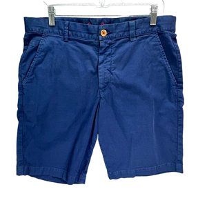 Robert Graham Blue Flat Front Shorts